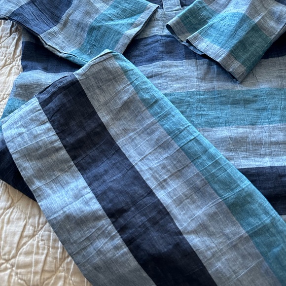 NWOT Nuthatch classic with a twist front placket striped linen dress - Picture 7 of 8